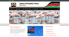 Desktop Screenshot of kenyaembassyireland.net