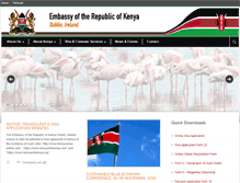 Tablet Screenshot of kenyaembassyireland.net